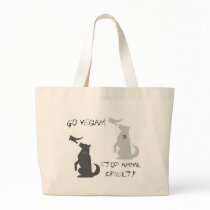 Go Vegan...Stop Animal Cruelty! bags by barbarasklar Go Vegan...Stop Animal Cruelty! bags