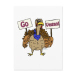 Go Vegan - Talking Turkey Postcard