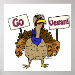 Go Vegan - Talking Turkey posters