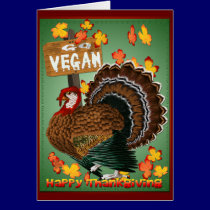 Go Vegan-Thanksgiving Card cards