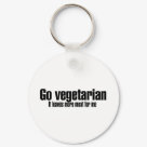 round_keychain - Go vegetarian  It leaves more meat for me is the perfect shirt for the meatatarian.: Sizes 