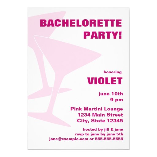 Go Wild Bachelorette Party Custom Invites