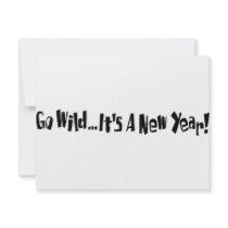 Go Wild Its New Year invitations
