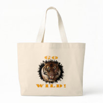 Go Wild Tiger Canvas Bags