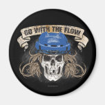 Go with the Flow (blue) Fridge Magnet
