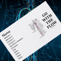 Go With The Flow (Circulatory System) Business Card Templates