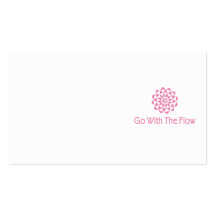Go with the Flow Lotus Business Card Templates