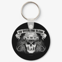Go with the Flow (Monochrome) keychains