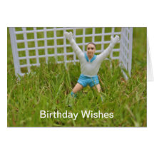 Goal Keeper Birthday Wishes Card