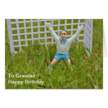 Goal Keeper Grandad Happy Birthday Card