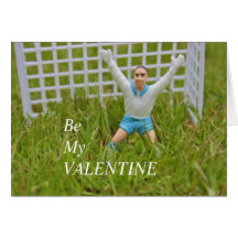 Goalkeeper Be My Valentine Card