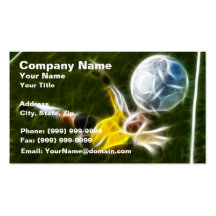 Goalkeeper in Action Business Card Template