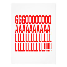 Goalllllllllllllllll Custom Invitations