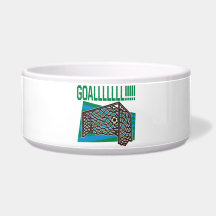 Goalllllllllllllllll Dog Bowl