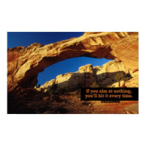 Goals Inspirational Poster Print