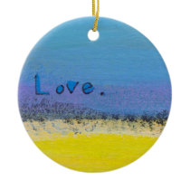 Goals love kindness fun colorful original word art ornaments