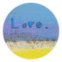 Goals love kindness fun colorful original word art stickers