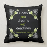 Goals Quote Pillow Goals Quote Pillow