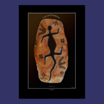 Goanna Dreamtime Aborigine-styled Art Print posters