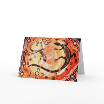 Goanna's at Sunrise Card