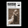 Goat and Child Postage STamp