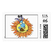 Goat and Sunflower postage