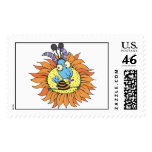 Goat and Sunflower Postage Stamps