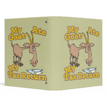 goat ate my tax return cartoon 3 ring binder