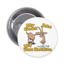 goat ate my tax return cartoon buttons