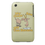 goat ate my tax return cartoon iPhone 3 Case-Mate case