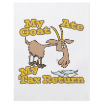 goat ate my tax return cartoon flyers