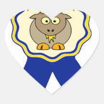 GOAT Award Heart Stickers