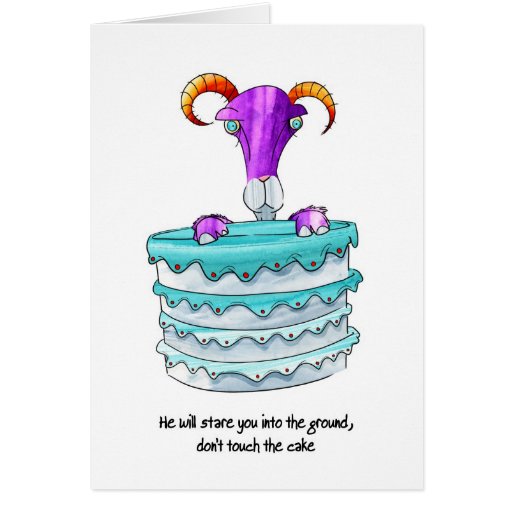Goat Birthday Card