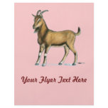 Goat:  Brown Personalized Flyer