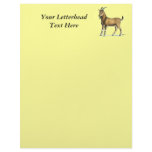 Goat:  Brown Customized Letterhead