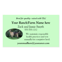 Goat Business Card-add your own picture & words