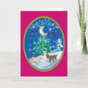 Goat Christmas Card card