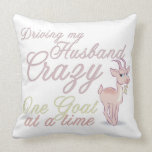 Goat Crazy Personalized  Goat Pillow pillows