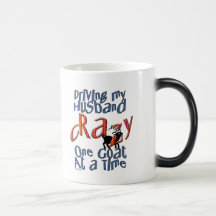 GOAT-Driving my Husband Crazy One Goat at a Time Coffee Mug