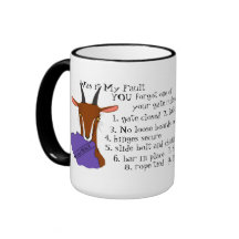 Goat, escape artist, toggenburg, sannen mugs