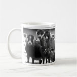 Goat Family Black and White Mug (One Sided)