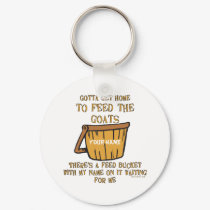 Goat Feed Bucket KeyChain