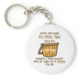 Goat Feed Bucket KeyChain