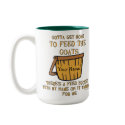 Goat Feed Bucket Mug Personalized