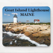 Goat Island Lighthouse, Maine Mousepad mousepads