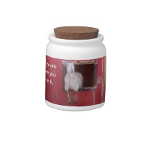 Goat Joke Candy Jar