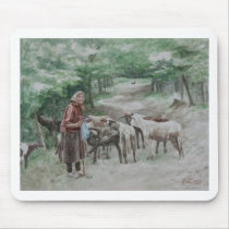 Goat Lady, Ravna Gora mousepads
