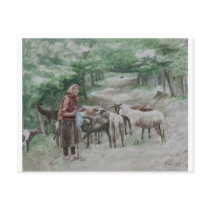 Goat Lady, Ravna Gora postcards