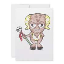 goat man invite invitations by KlosetFreeks goat man invite invitations
