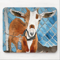 goat mousepad mouse pads animal farm art